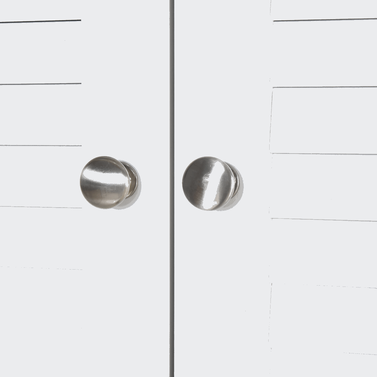 Tall Freestanding Bathroom Cabinet Retro Shutters 3 Compartments White HOMCOM