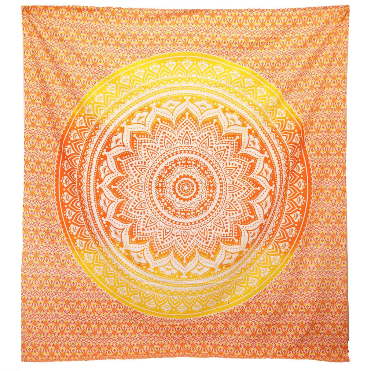 Wall Hanging and Beach Spread - Umrao Mandala - Orange AW Dropship UK