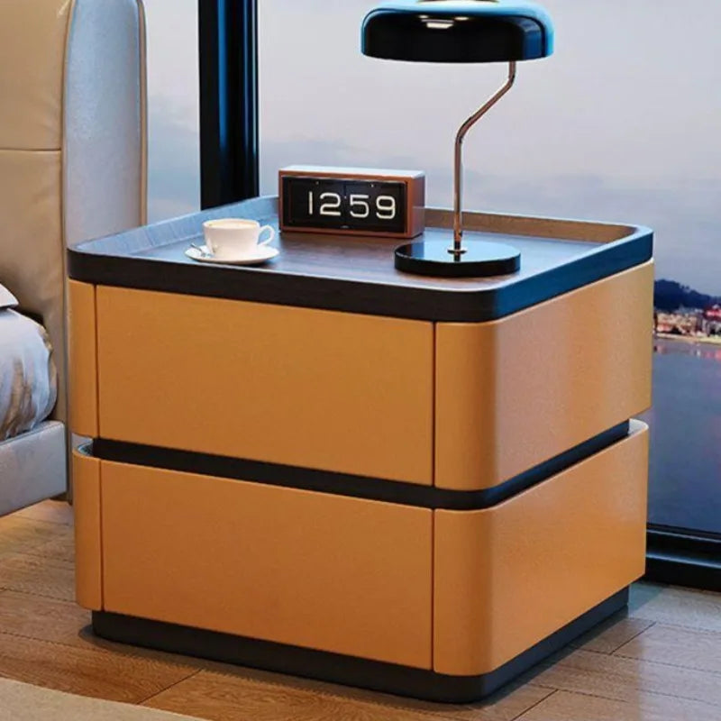 Klassyx Bedside Cabinet with Two Drawers and a Modern Design for Stylish Bedrooms