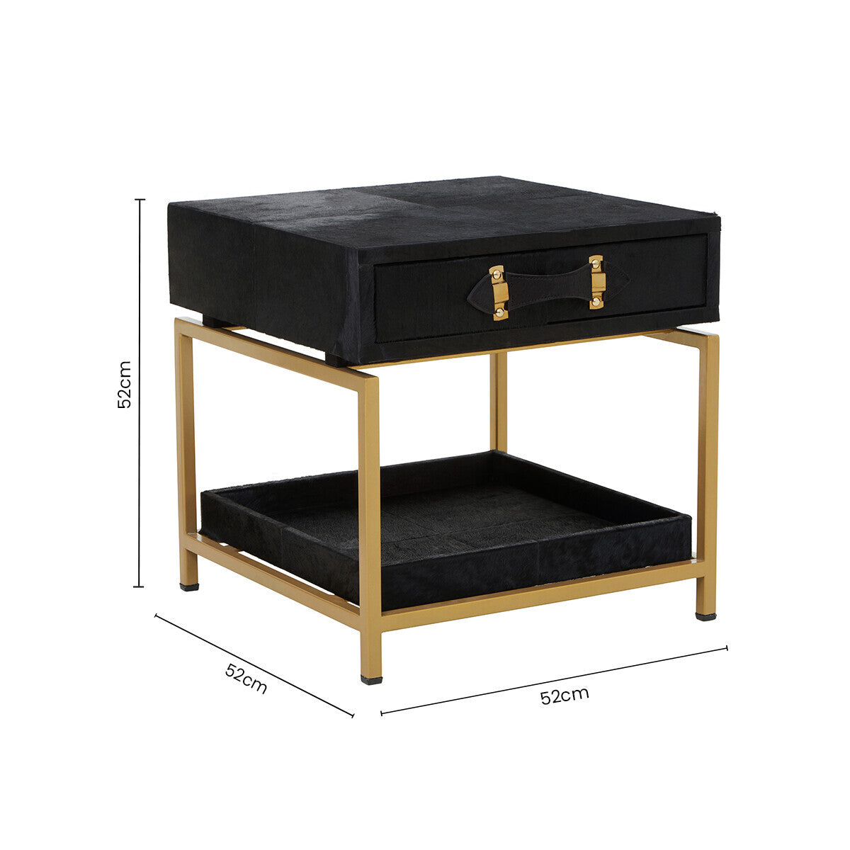 Kensington Townhouse Hair On Hide Bedside Table Orsina