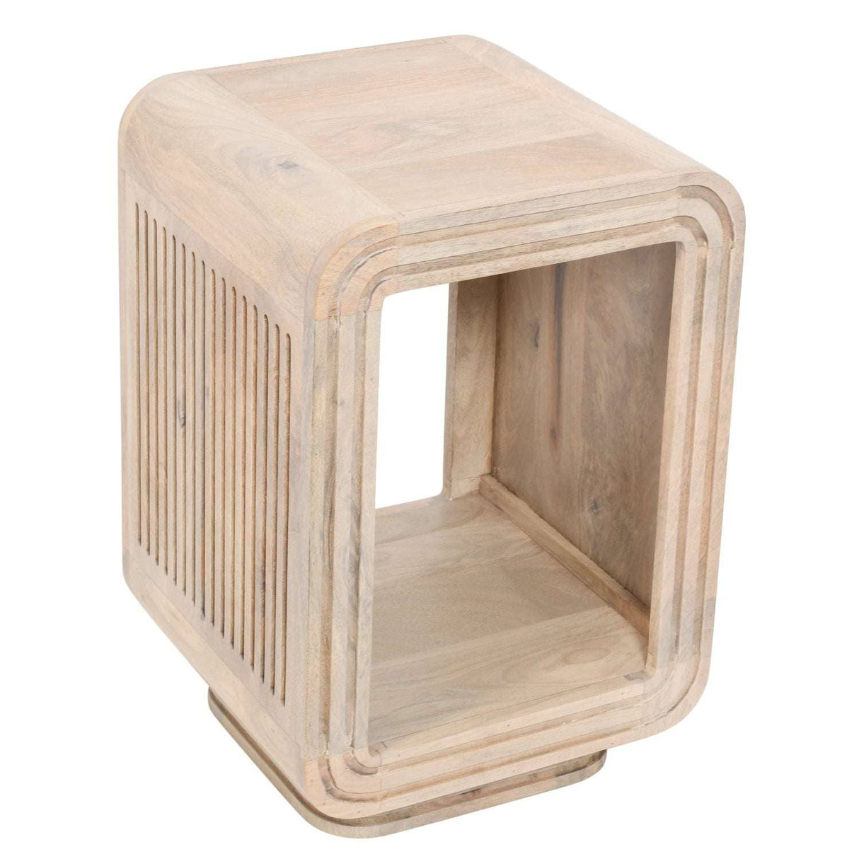 Preston Mango Wood Stylish Bedside Table Verty Furniture