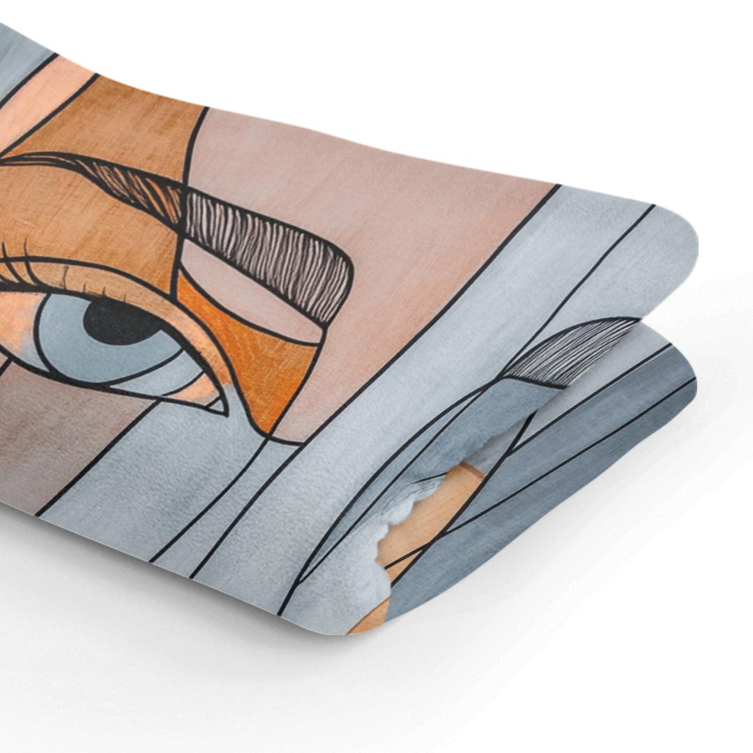 HOME ART HAVEN Blanket featuring a modern abstract design with eye-catching colours