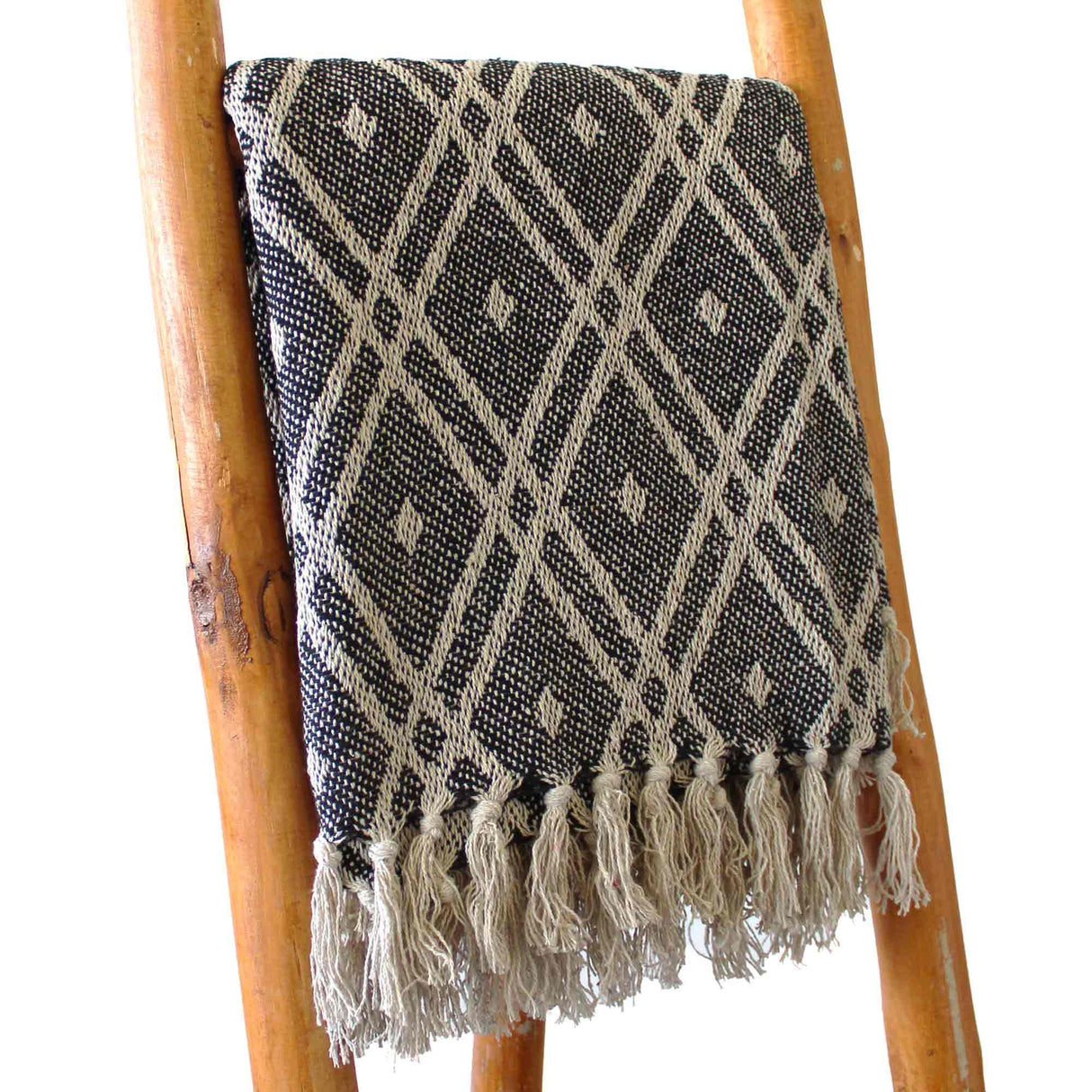 Boho Comfort Throws - 125x150cm - Black & Biege Regency AW-Dropship
