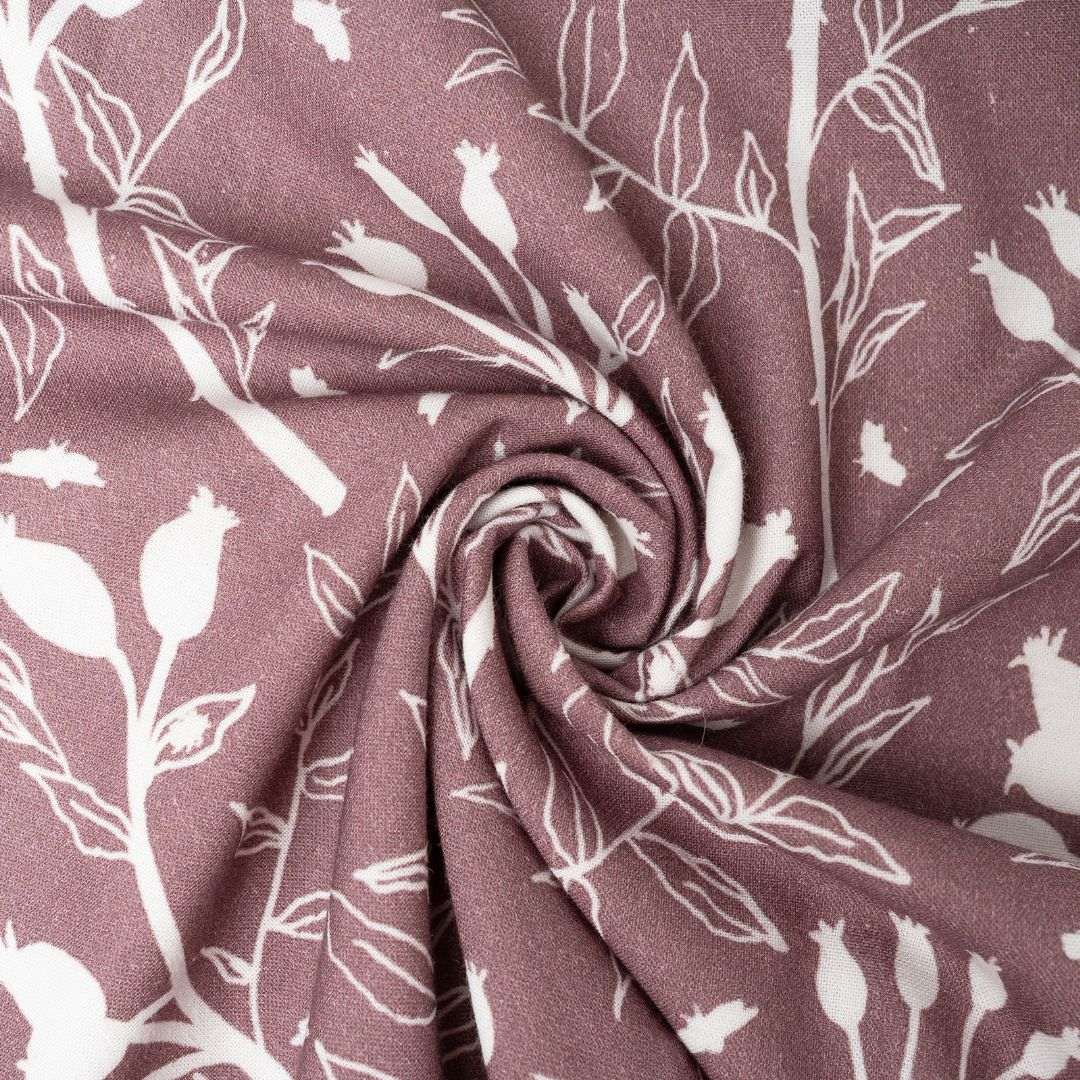 BellaMoon Body Pillow featuring a soft floral design in mauve for comfortable support