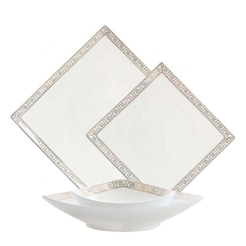 The Glamour Bone China Dinner Set - 16 | 24 Piece 24 pieces KitchBoom