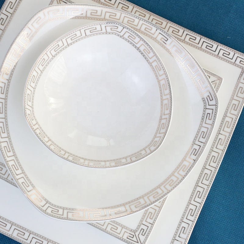 The Glamour Bone China Dinner Set - 16 | 24 Piece KitchBoom