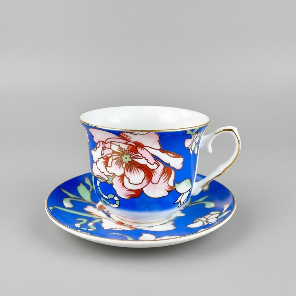 Warwickshire Royal Blue Bone China Tea Set KitchBoom