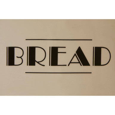 Stylish Orsina Bread Bin featuring bold 'BREAD' design for modern kitchens