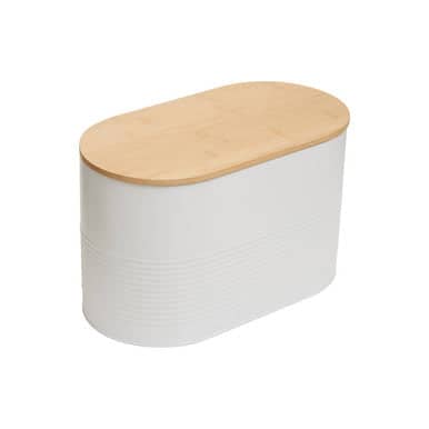 Orsina Stylish Bread Bin with Wooden Lid Orsina