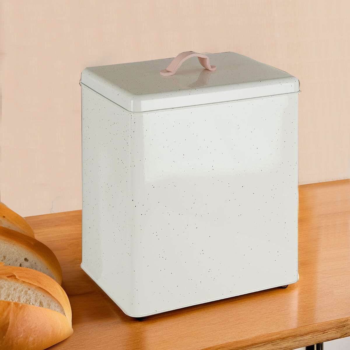 Orsina Bread Bin with a modern design, perfect for keeping bread fresh on kitchen countertops