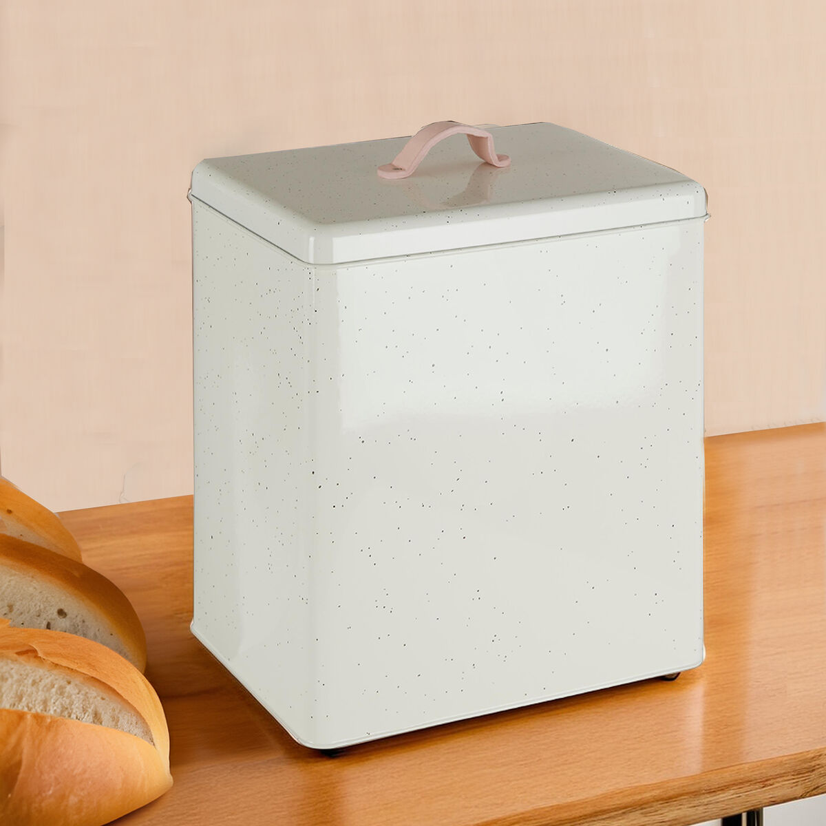 Orsina Bread Bin with a modern design, perfect for keeping bread fresh on kitchen countertops
