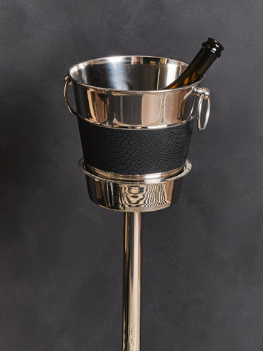 Orsina Stainless Steel Wine Bucket on Stand with Elegant Design for Chilling Bottles