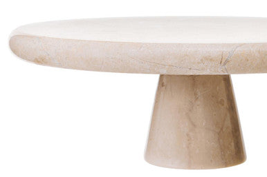 Orsina Cake Stand with a Smooth Round Surface and Elegant Stone Base for Serving Desserts