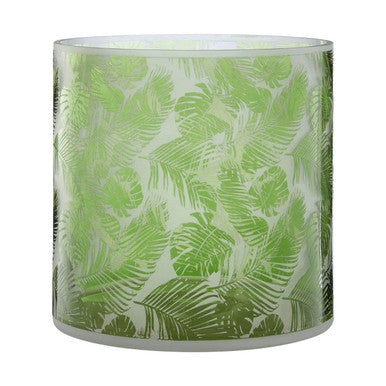 Orsina Candle Holder with Green Leaf Pattern for Stylish Home Decor