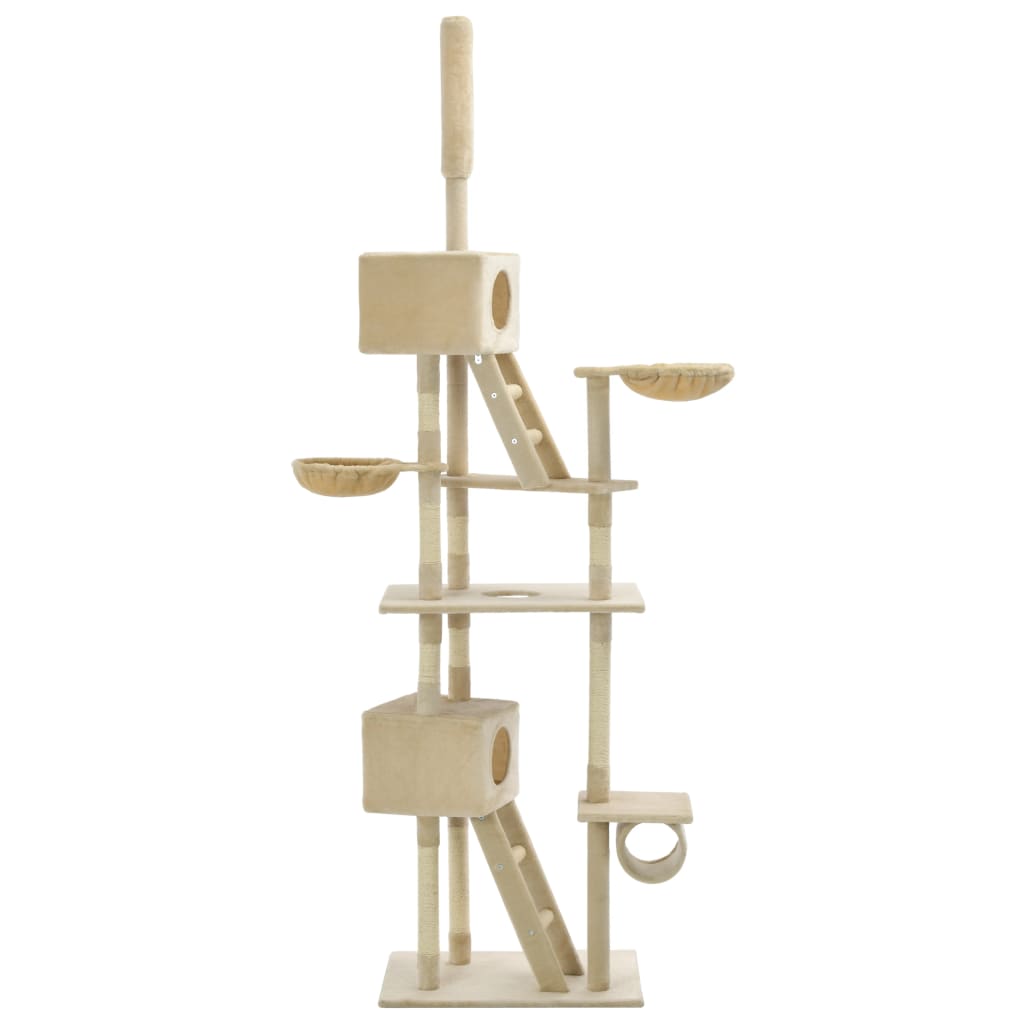 Cat Tree with Sisal Scratching Posts 230-260 cm vidaXL