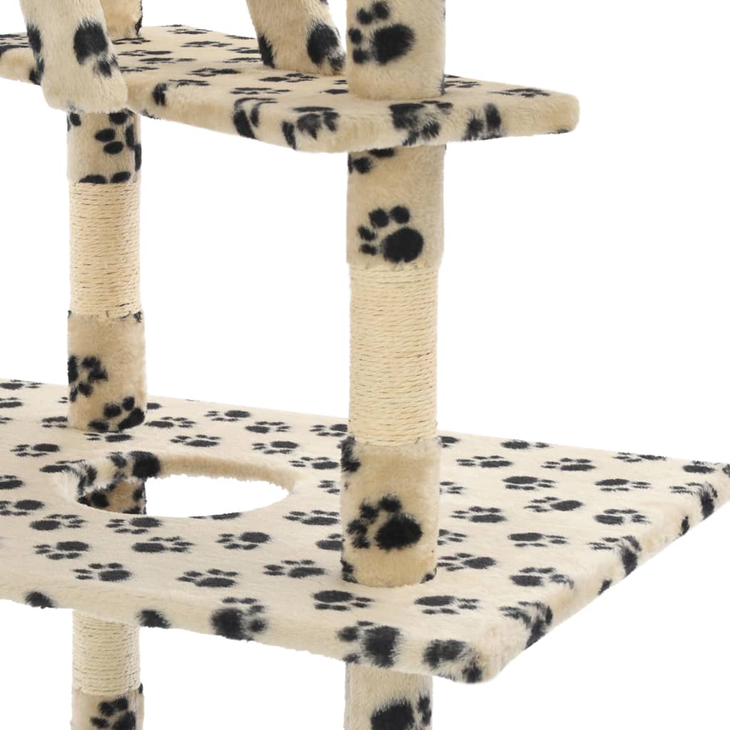 Cat Tree with Sisal Scratching Posts 230-260 cm vidaXL