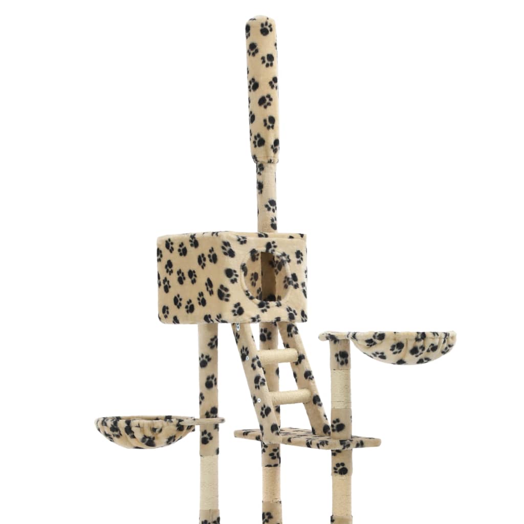 Cat Tree with Sisal Scratching Posts 230-260 cm vidaXL