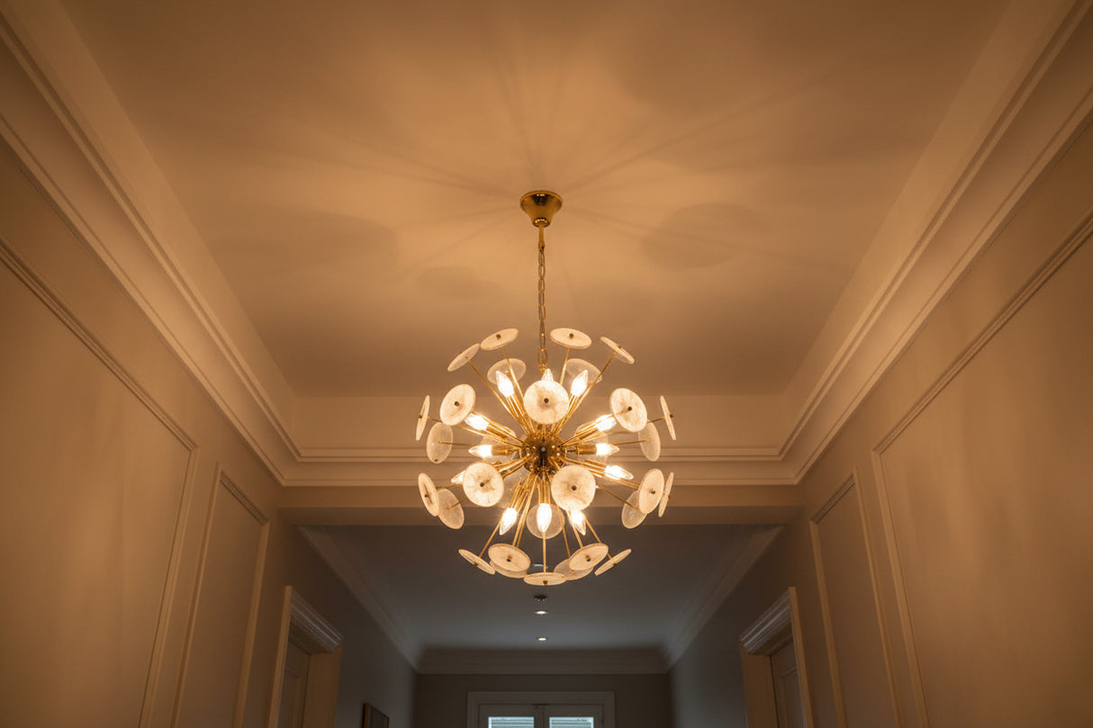 Orsina Modern Ceiling Light in a Unique Sphere Design with Elegant Glass Accents