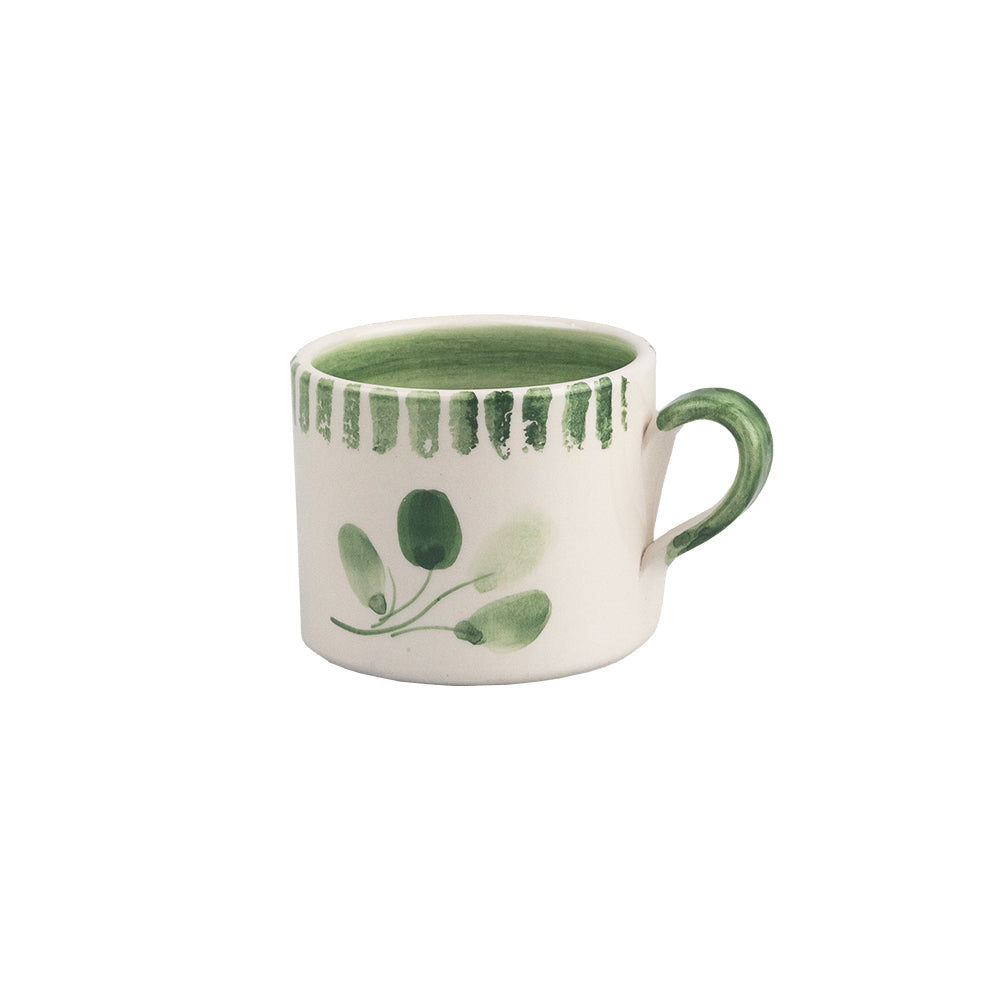 Selbrae House Ceramic Mug with Green Floral Design and Smooth Surface for Stylish Tea or Coffee Serving