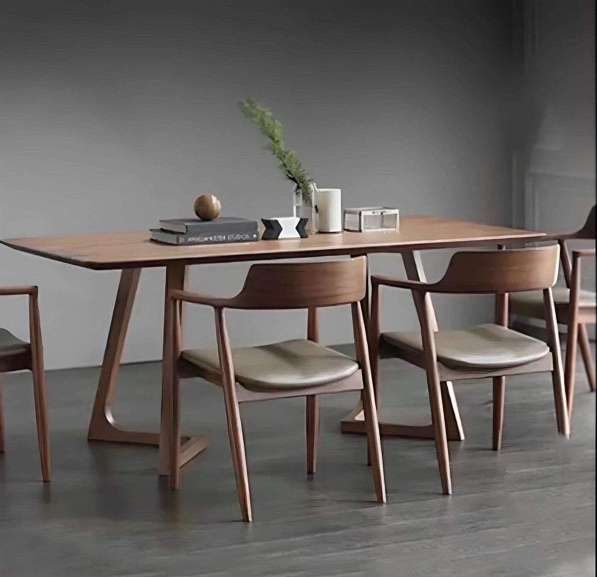 Modern Nisu Home chair features a clean design with soft upholstery for dining spaces