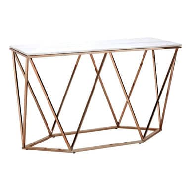 Allure Rectangular Champagne Console Table Orsina