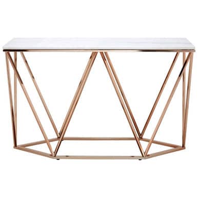 Allure Rectangular Champagne Console Table Orsina