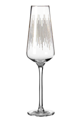 Elegant Orsina Champagne Glasses with a Unique Linear Design for Celebrations