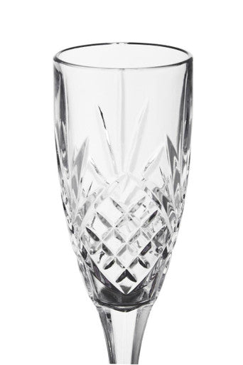 Elegant Orsina Champagne Glasses with a cut crystal design for special occasions
