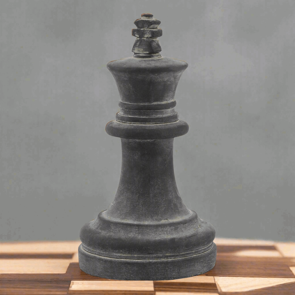 Amalfi Grey King Chess Piece Ornament Shades 4 Seasons