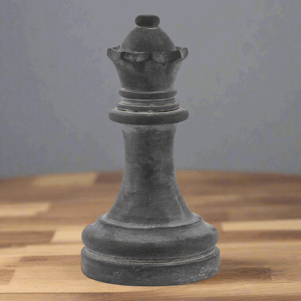 Amalfi Grey Queen Chess Piece Ornament Shades 4 Seasons
