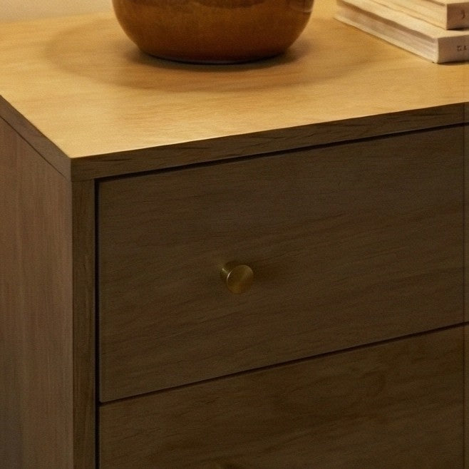 Stylish Chest of Drawers by Fishe and Lilly with smooth wooden finish and elegant drawer knobs