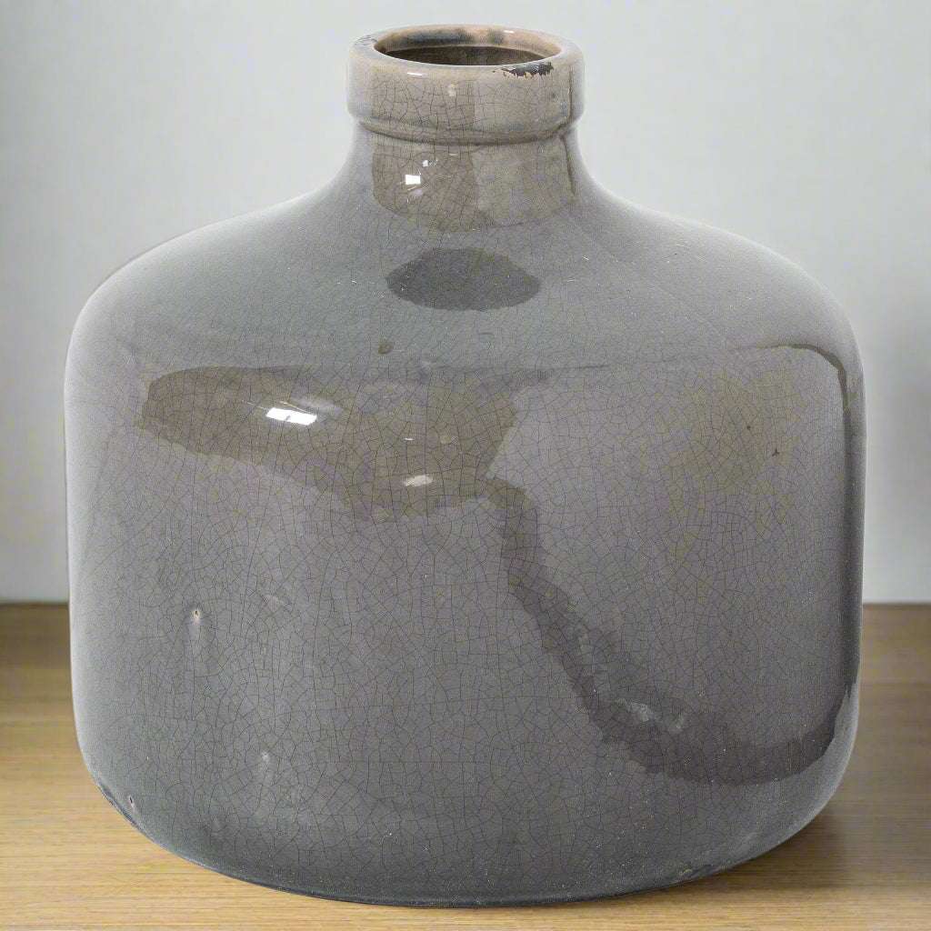 Shades 4 Seasons Grey Ceramic Chive Vase Ornament GREY CERAMIC Shades 4 Seasons