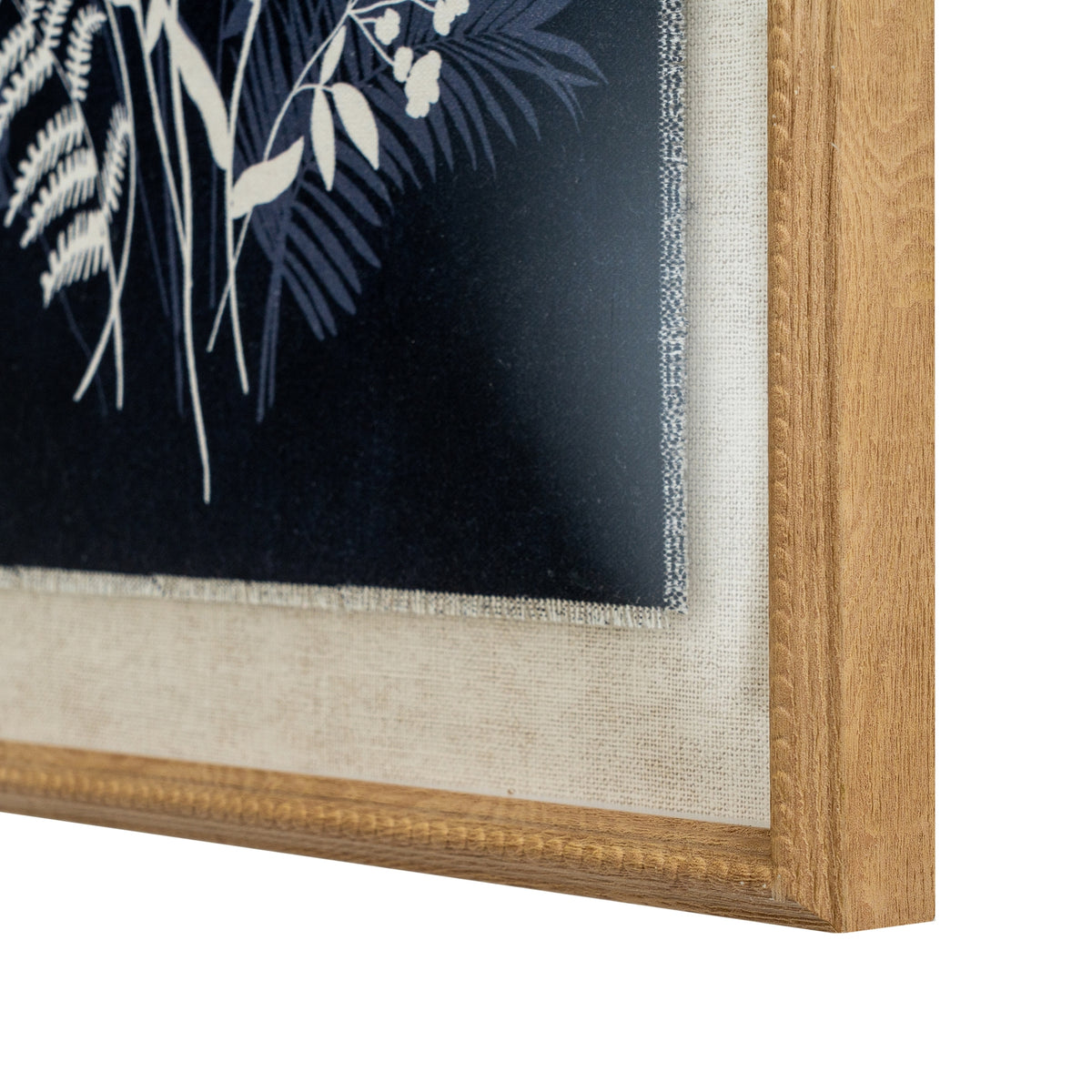 Elegant framed wall art featuring botanical designs on a dark background by Shades 4 Seasons