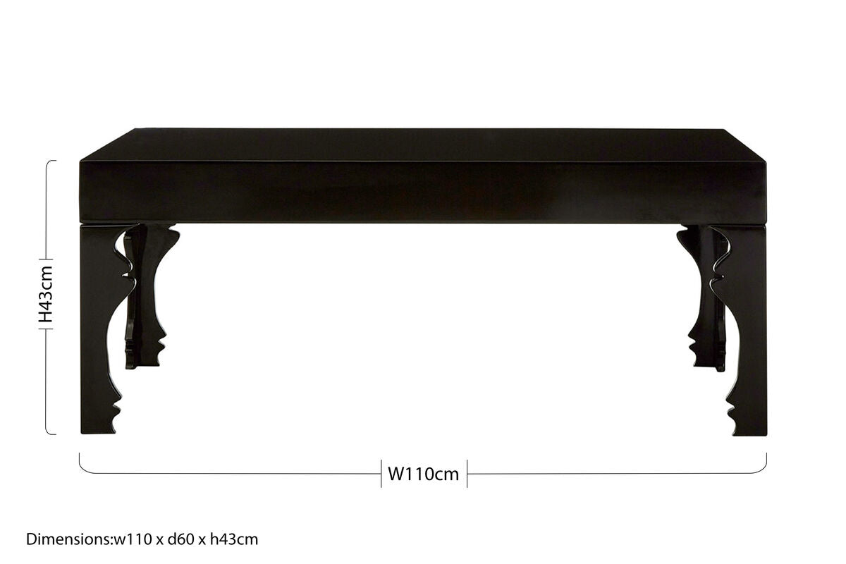 Orsina Coffee Table with Elegant Design and Dimensions of 110cm W x 60cm D x 43cm H
