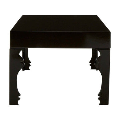 Orsina Elegant Black Coffee Table with Decorative Legs for Stylish Living Rooms