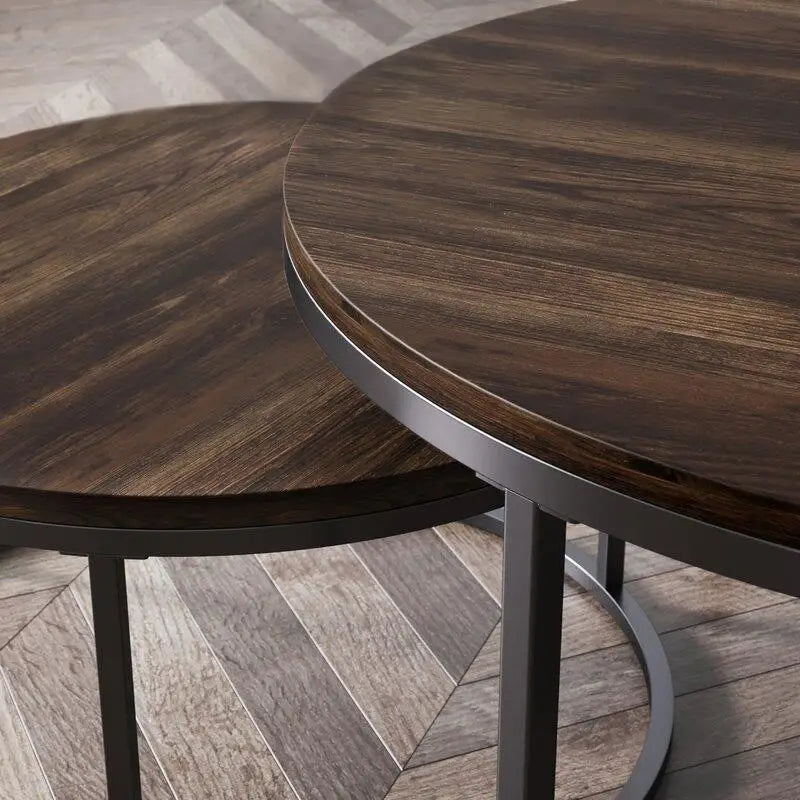 Stylish Nisu Home Coffee Table with a sleek wooden top and modern metal legs