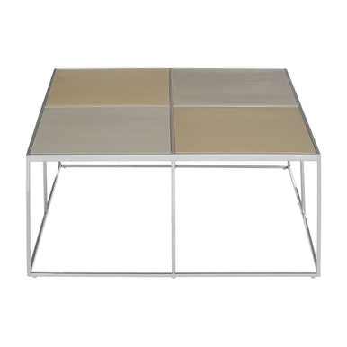 Orsina Stylish Coffee Table with a Modern Design Featuring Four Diverse Colour Panels