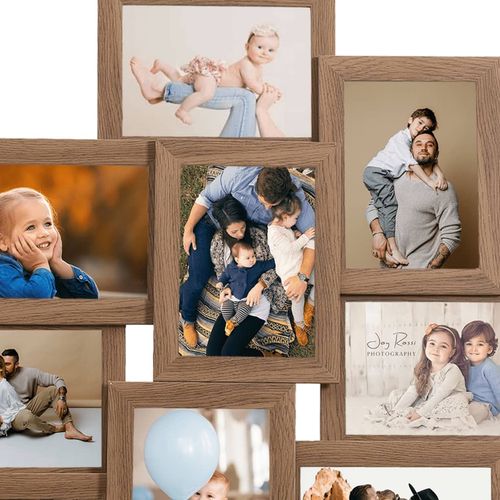 vidaXL Black Collage Photo Frame for 10 Photos vidaXL