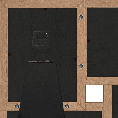 vidaXL Black Wooden Collage Photo Frame for 4 Photos vidaXL