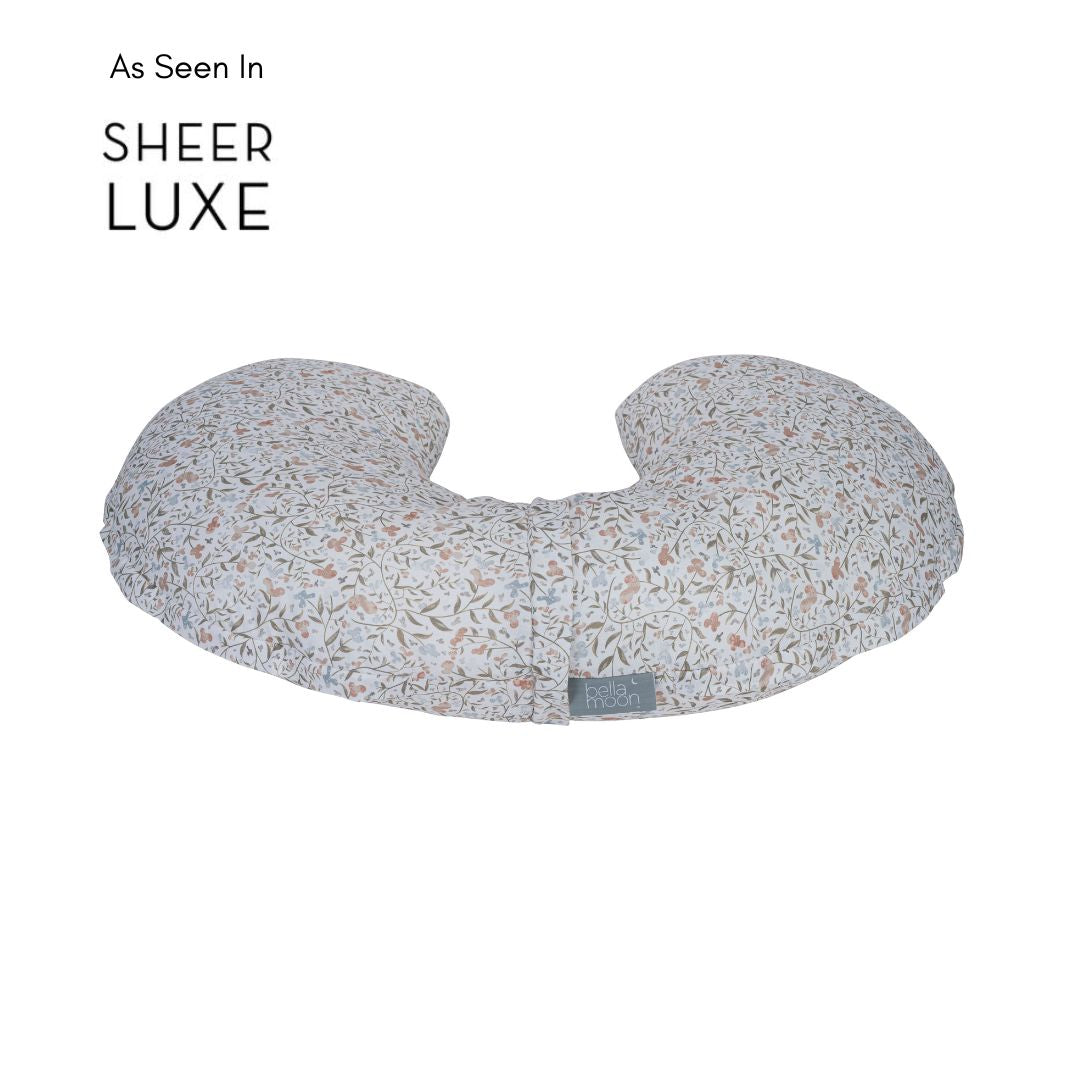BellaMoon 3-in-1 Comfort Pillow with Floral Design for Versatile Support and Relaxation