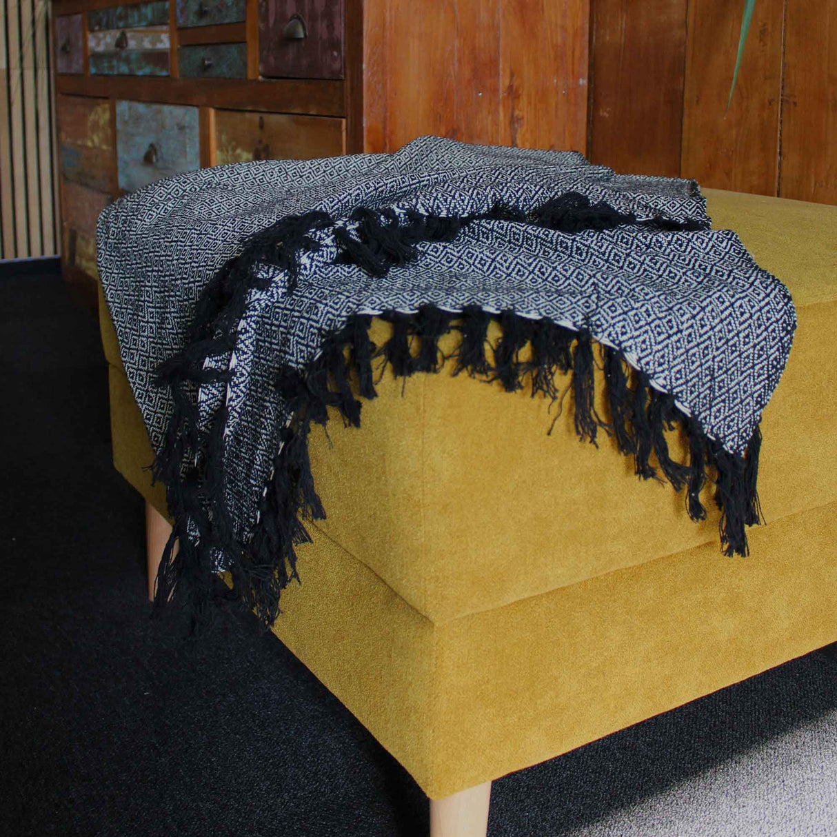 Boho Comfort Throws - 125x150cm - Charcoal AW-Dropship