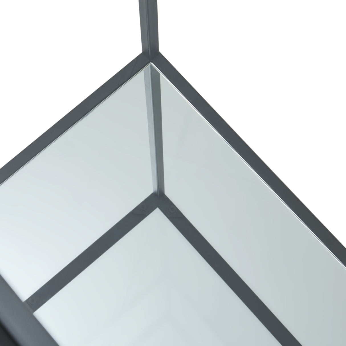 Stylish Shades 4 Seasons Console Table with a sleek mirrored surface and modern frame