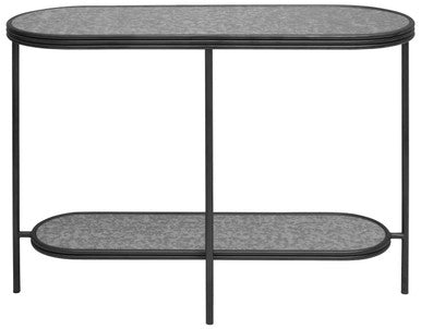 Modern Orsina Console Table with a sleek design and two-tiered shelf for stylish storage