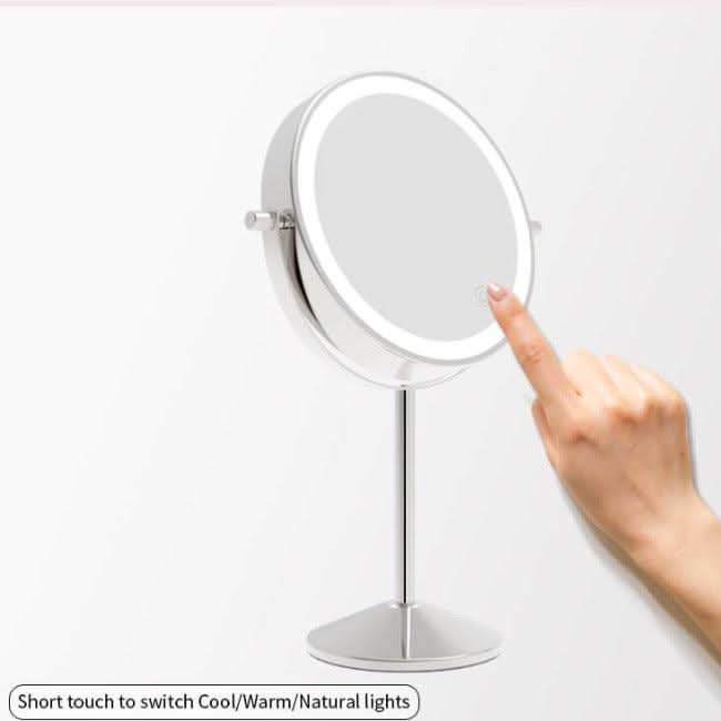 Hollywood Cosmetic Mirror with Adjustable Lighting for Makeup Application and Grooming