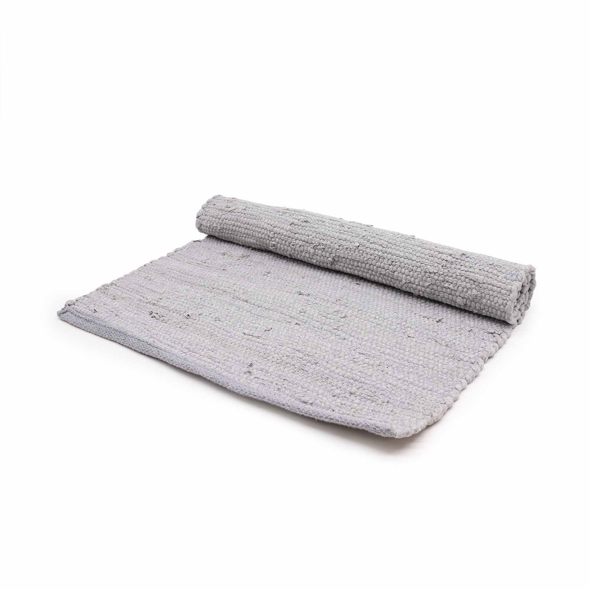 Small Indian Handloom Cotton Rug - Grey AW Dropship UK