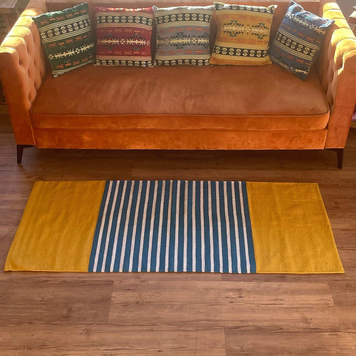 Shades 4 Seasons Indian Cotton Rug for Stylish Home Decor AW-Dropship