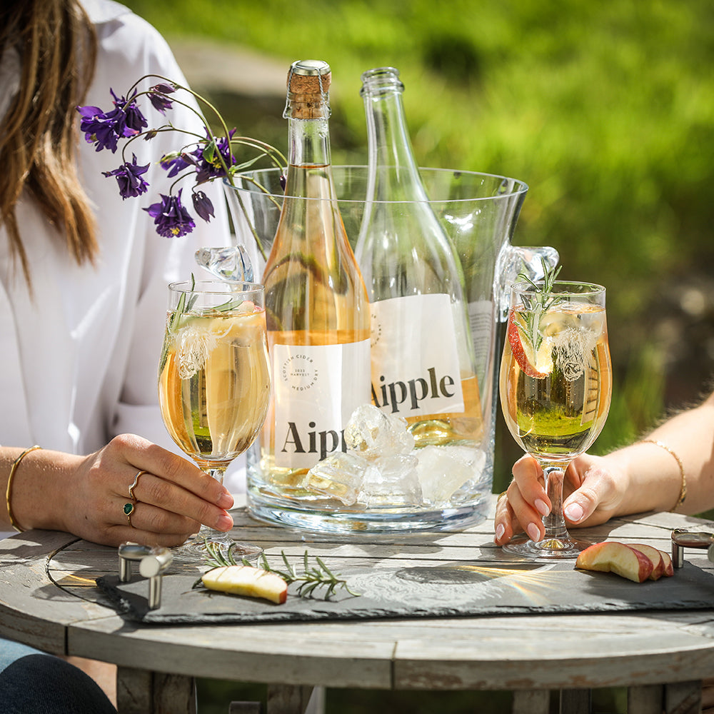 Stylish Craft Beer Glasses featuring a refreshing beverage and a elegant ice bucket