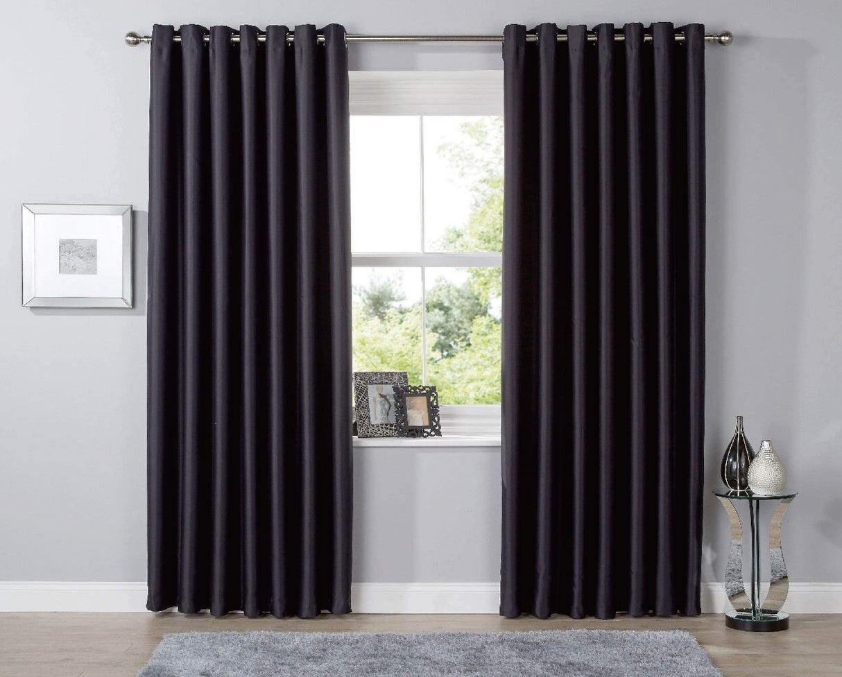 OLIVIA ROCCO Blackout Curtains in deep purple, ideal for blocking light and enhancing privacy