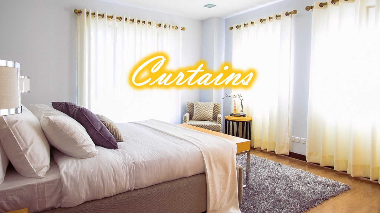 Olivia Rocco Blackout Curtains in a bright bedroom setting for enhanced light control