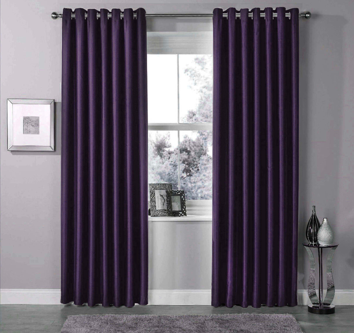 OLIVIA ROCCO Purple Blackout Curtains to Block Light and Enhance Privacy in Living Spaces